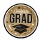 9" Graduation Party Congrats Grad Round Paper Dinner Plates 25 Count